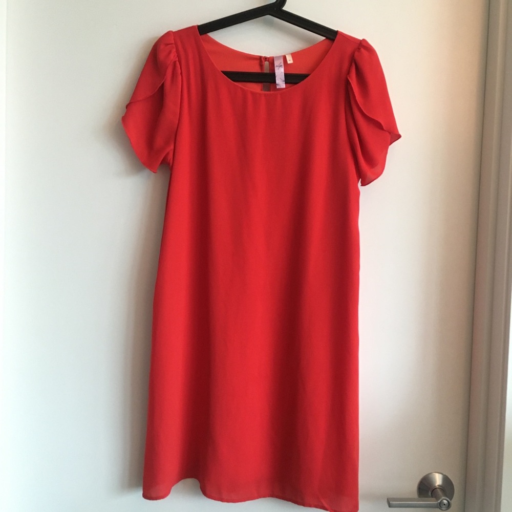 Red cocktail dress